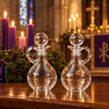 St Roque design glass cruets