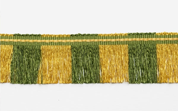 INTERSPERSED GREEN/GOLD FRINGE