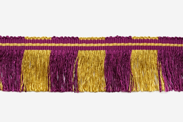 INTERSPERSED PURPLE/GOLD FRINGE