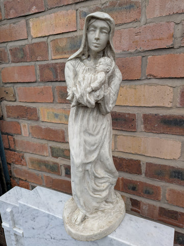 SECOND-HAND OUR LADY AND CHILD STATUE - XUPL5/3U
