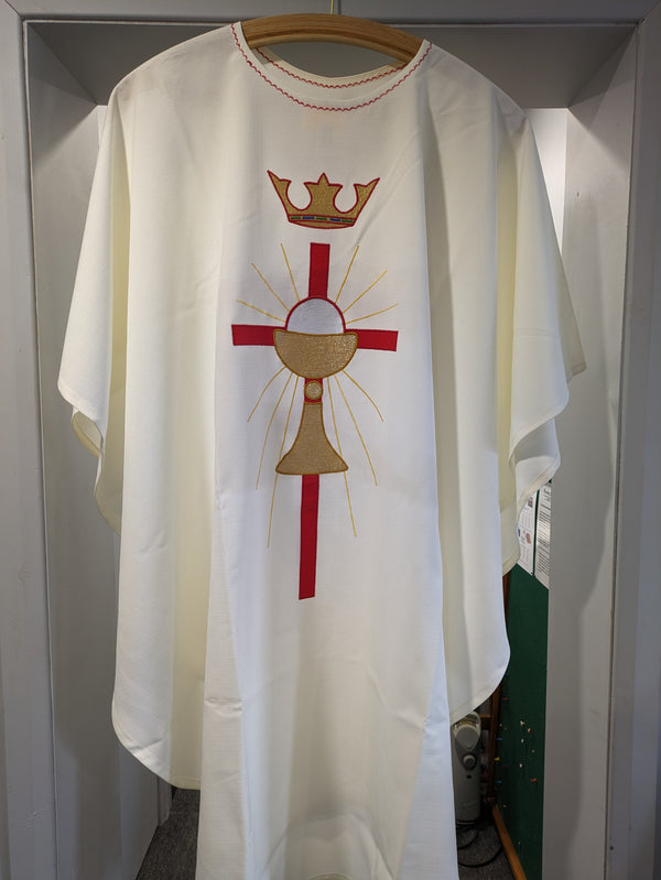 Secondhand Chasuble & Stole - ref XUPCROWN