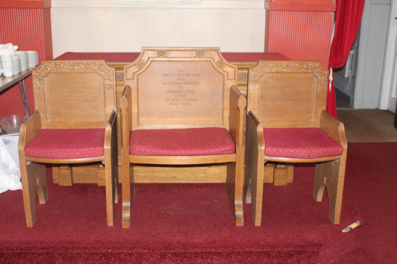 Secondhand Set of 3 Communion Chairs - ref XUPK2/5D