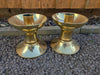 SECOND-HAND BRASS CANDLESTICKS (2 x PAIRS) - UNDER OFFER