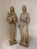 SECOND-HAND STATUES OF OUR LADY & CHILD AND ST JOSEPH THE WORKER - XUPL2/1E