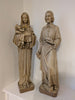 SECOND-HAND STATUES OF OUR LADY & CHILD AND ST JOSEPH THE WORKER - XUPL2/1E
