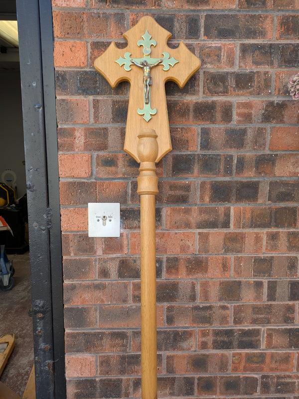 SECOND-HAND PROCESSIONAL CRUCIFIX - REF:  XUPL40