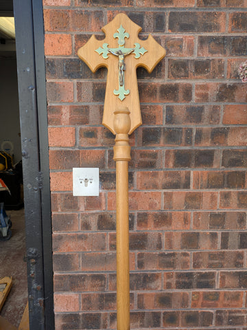 SECOND-HAND PROCESSIONAL CRUCIFIX - REF:  XUPL40