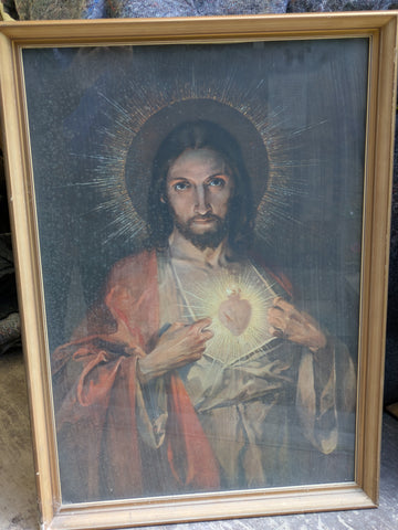 SECOND-HAND PRINT OF THE SACRED HEART - XUPL6/1C