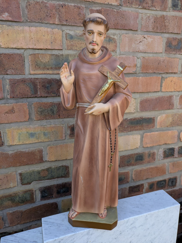 SECOND-HAND STATUE OF ST FRANCIS - XUP/LG
