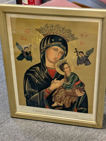 SECOND-HAND FRAMED PRINT OF OUR LADY OF PERPETUAL SUCCOUR - XUPNE1