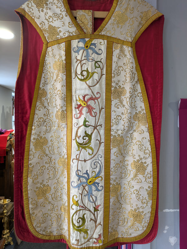 Secondhand Roman Style Chasuble & Stole - ref XUPUK2025