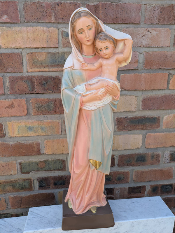 SECOND-HAND STATUE OF OUR LADY OF THE VEIL, WITH CHILD - XUPUKECPS