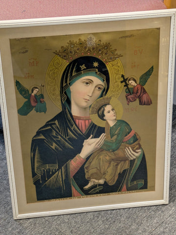 SECOND-HAND FRAMED PRINT OF OUR LADY OF PERPETUAL SUCCOUR - XUPWEK1