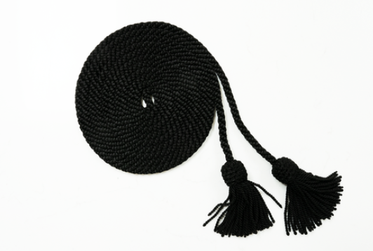 BLACK RAYON CINCTURE