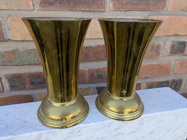 SECOND-HAND BRASS VASES - XUPE10/4D