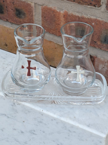 SECOND-HAND GLASS CRUETS - XUPJ2/4L